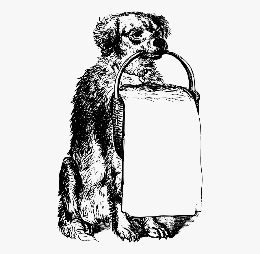 Vintage Dog Clipart, Transparent Clipart