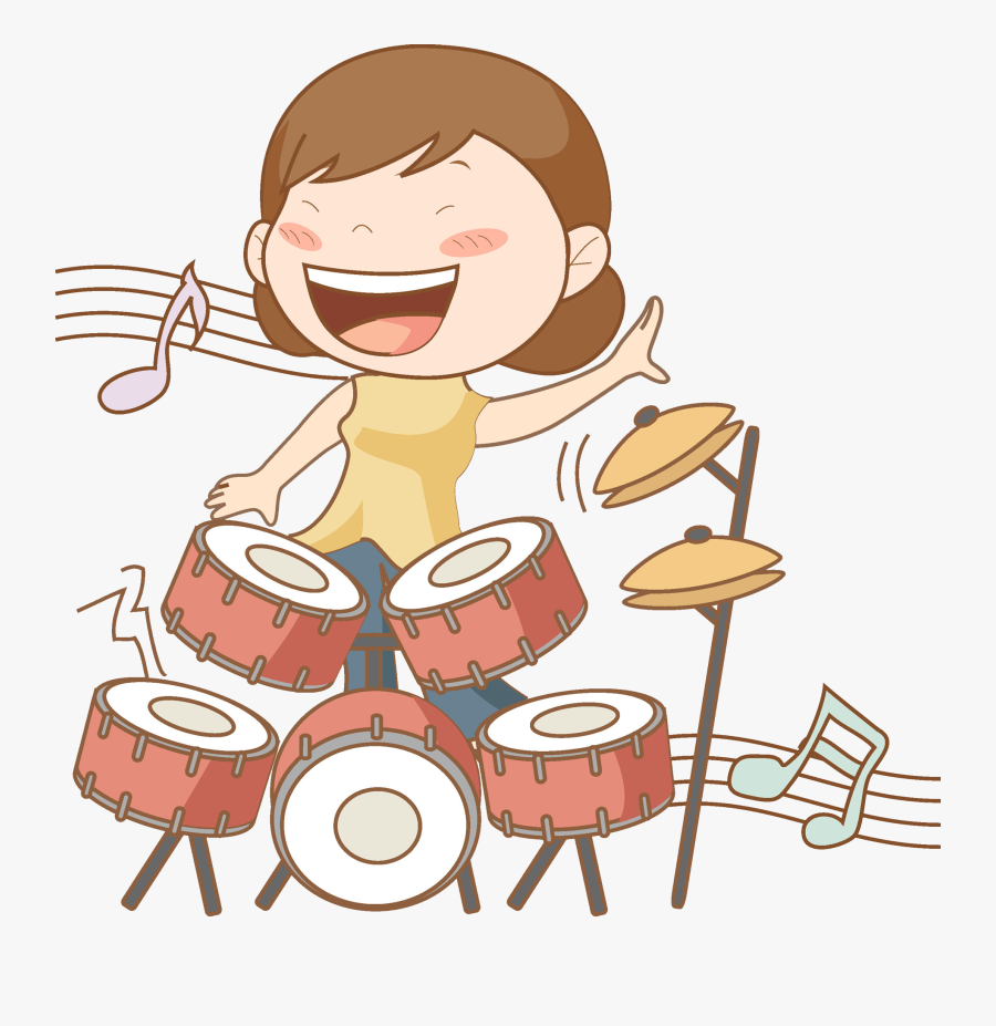 Drum Clipart Drummer Boy - Singing, Transparent Clipart