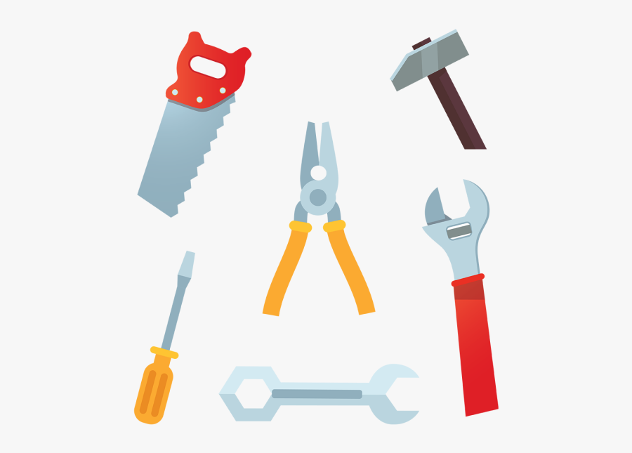 Clip Art Carpenters Tools - Herramientas Del Carpintero, Transparent Clipart