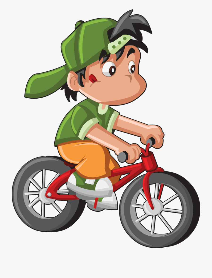 Cycling Cartoon Png, Transparent Clipart
