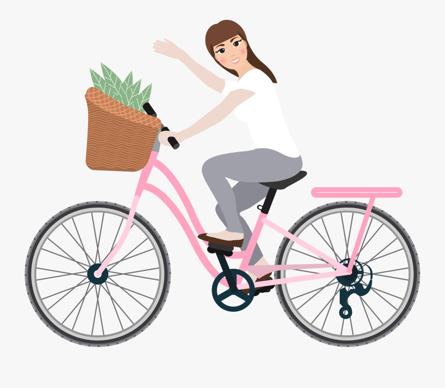 Bicycle Clipart Pedal Bike - تبریک عید با دوچرخه, Transparent Clipart