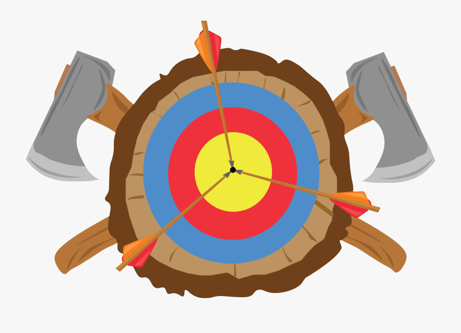 Logo - Archery And Axe Throwing, Transparent Clipart