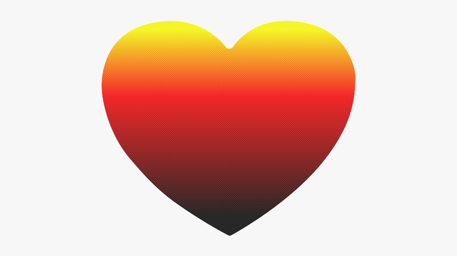 Crayon Box Ombre Rainbow Heart-shaped Mousepad - Ombre Rainbow Heart Drawing, Transparent Clipart