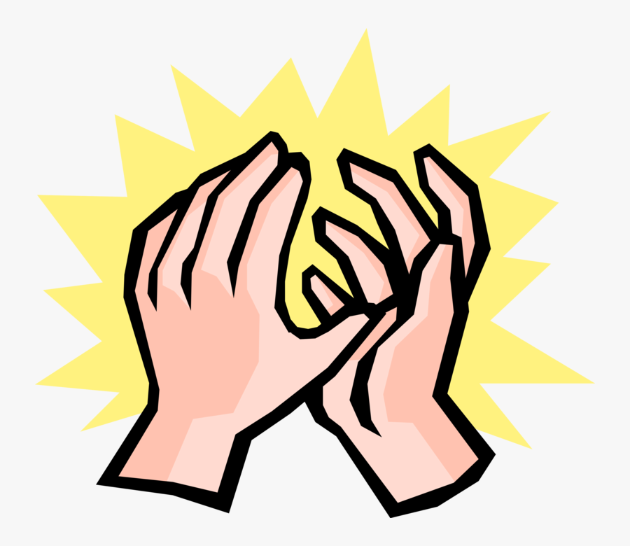 Clap Hands Clip Art - Illustration, Transparent Clipart