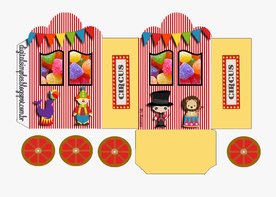 Princess Carriage Shaped Free Printable Boxes - Molde De Carrinho De Pipoca Tema Circo, Transparent Clipart