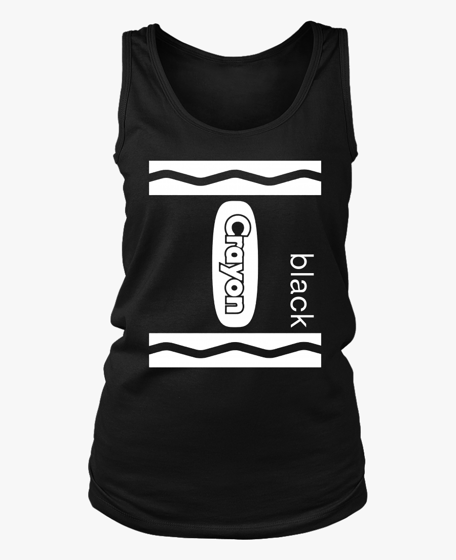 Black Crayon Box Halloween Costume T Shirt Bornmay - Active Tank, Transparent Clipart