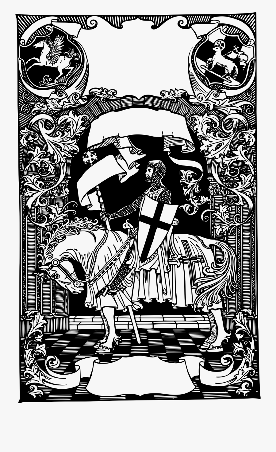 Banners Big Image Png - Clipart Medieval Banner, Transparent Clipart