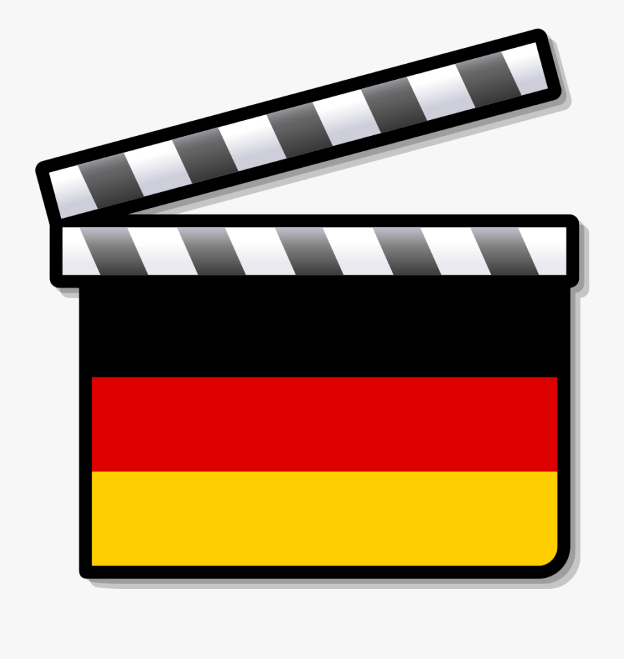 Transparent Clapper Board Clipart - Cinéma Allemand, Transparent Clipart