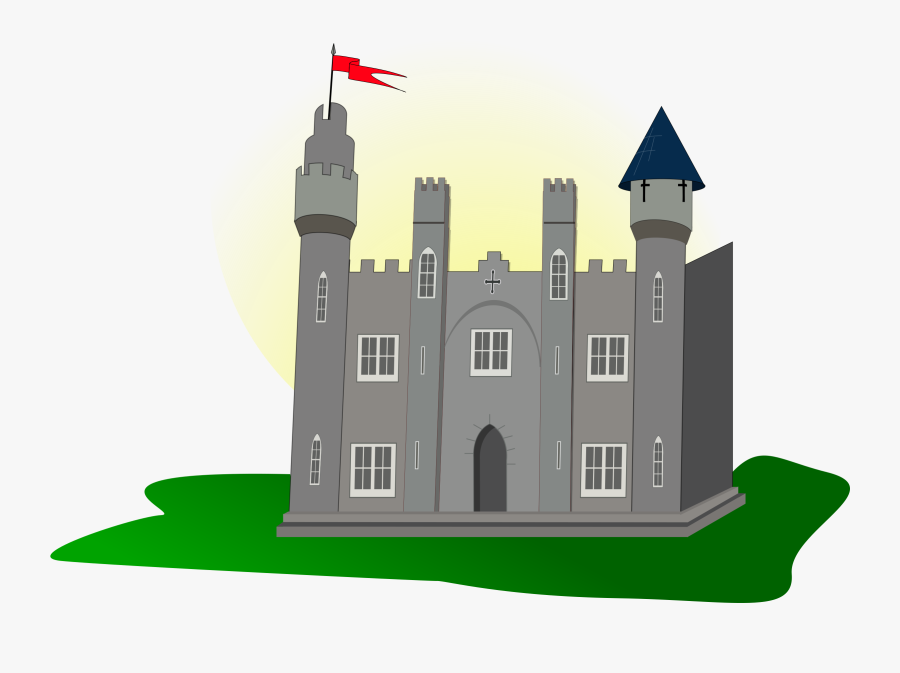 Castle With Flag - Castle Clip Art, Transparent Clipart