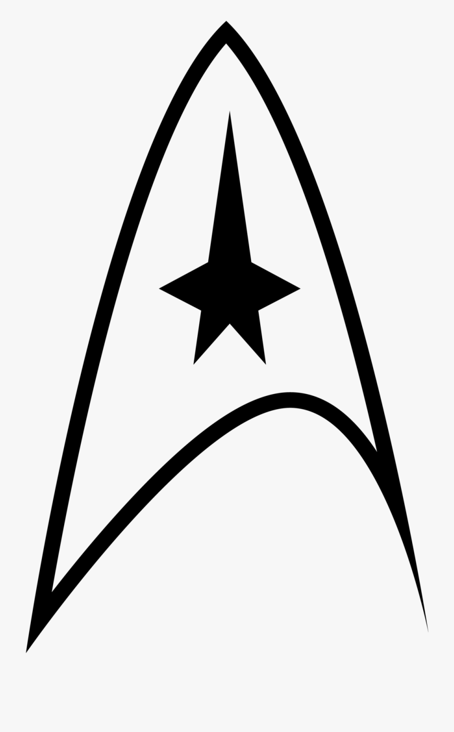 Sweet Star Trek Symbols Symbol Clipart Pencil And In - Logo Star Trek Symbol, Transparent Clipart