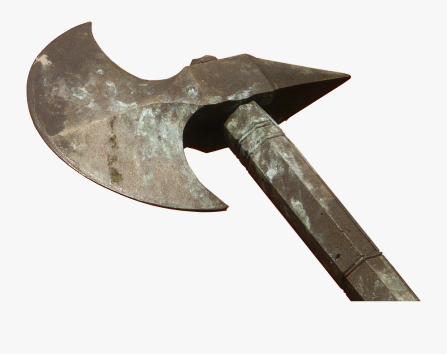 Middle Ages Battle Axe, Transparent Clipart