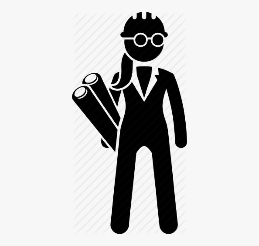 Construction Worker Icon, Transparent Clipart