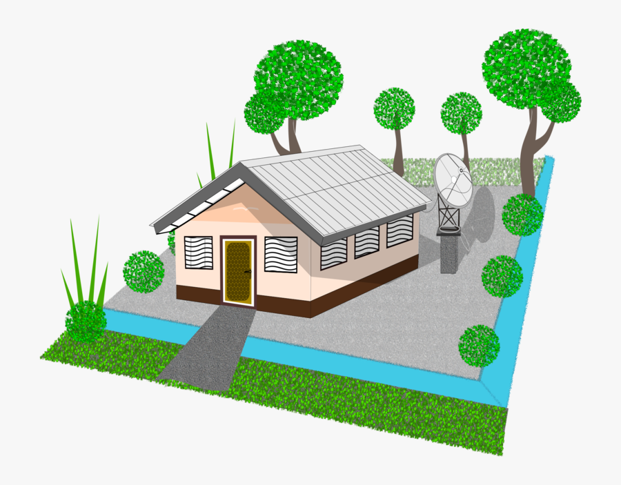 Building,landscape,plant - House, Transparent Clipart