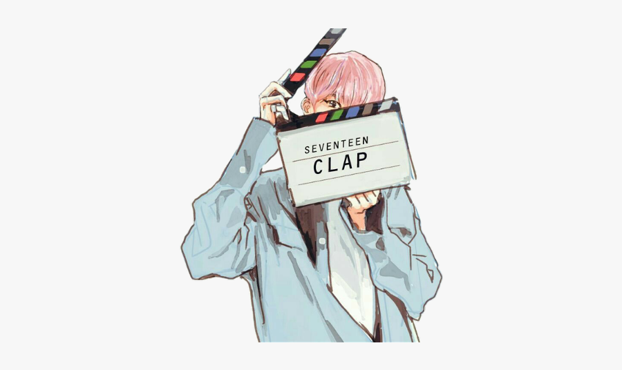 Svt Seventeen Clap K-pop Freetoedit - Clap Seventeen Joshua Fanart, Transparent Clipart