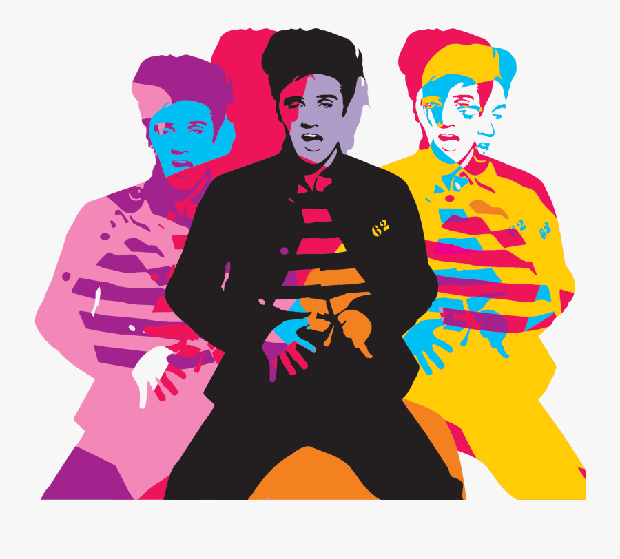 Elvis Clipart Pop Art - Elvis Presley Pop Art, Transparent Clipart