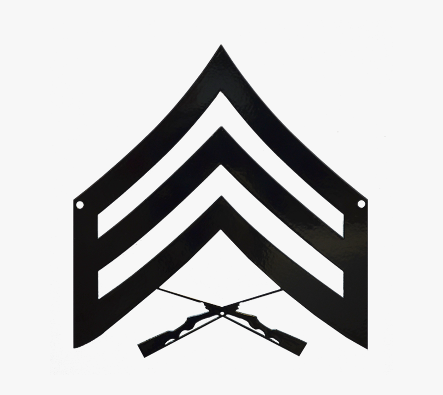 Sergeant Chevron Sign - Marine Corps Sergeant Chevron, Transparent Clipart