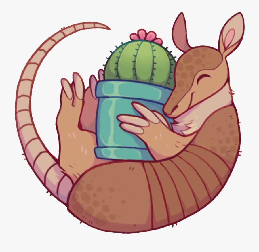 Cactus Armadillo ☆ Sticker - Cartoon, Transparent Clipart