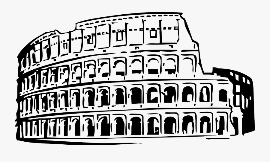 Roman Colosseum Clip Art, Transparent Clipart