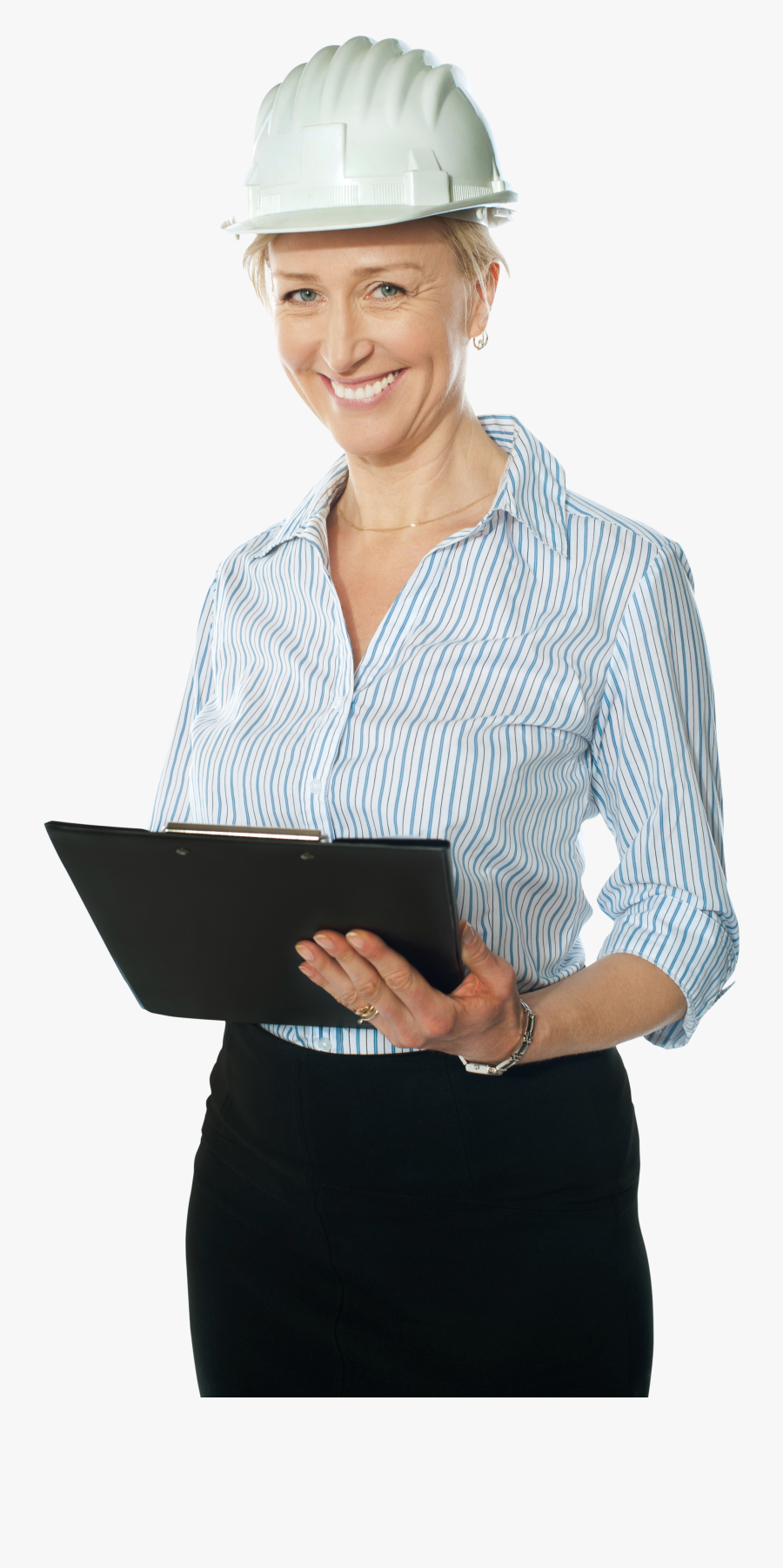 Black And White Female Architect Clipart - Architect Png Transparent Background, Transparent Clipart