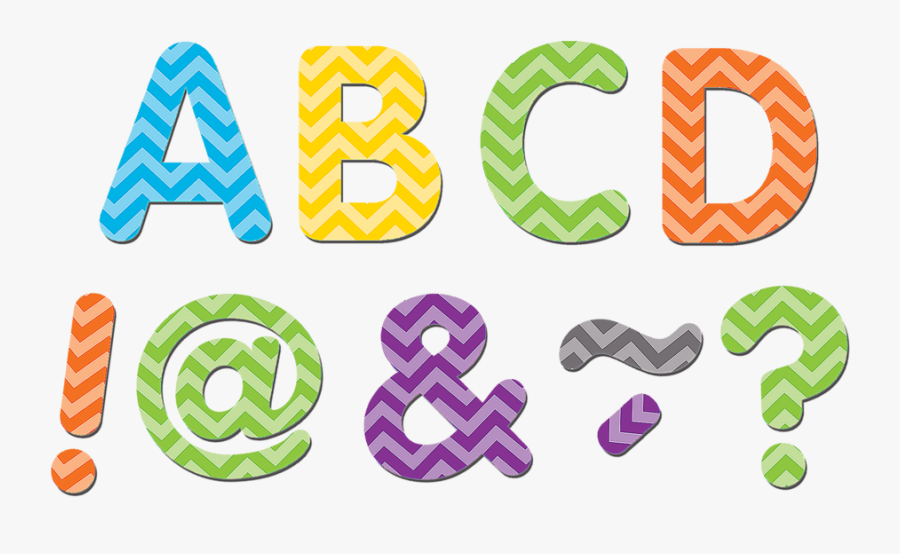 Chevron Classic 2 Magnetic Letters, Transparent Clipart