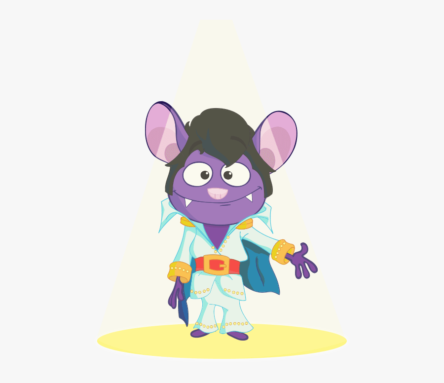 Transparent Elvis Hair Clipart - Bat Pat Png, Transparent Clipart