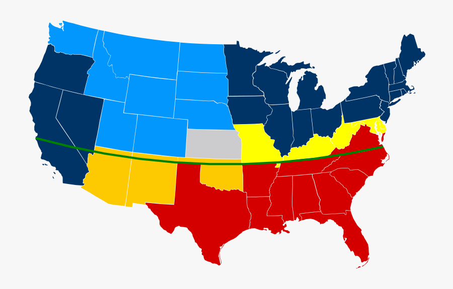 United Congress Senate Elections, States Compromise - California Missouri Compromise Line, Transparent Clipart
