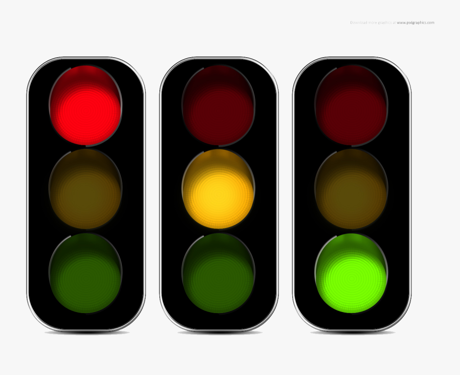 Stop Light Png - Red Amber Green Traffic Lights, Transparent Clipart
