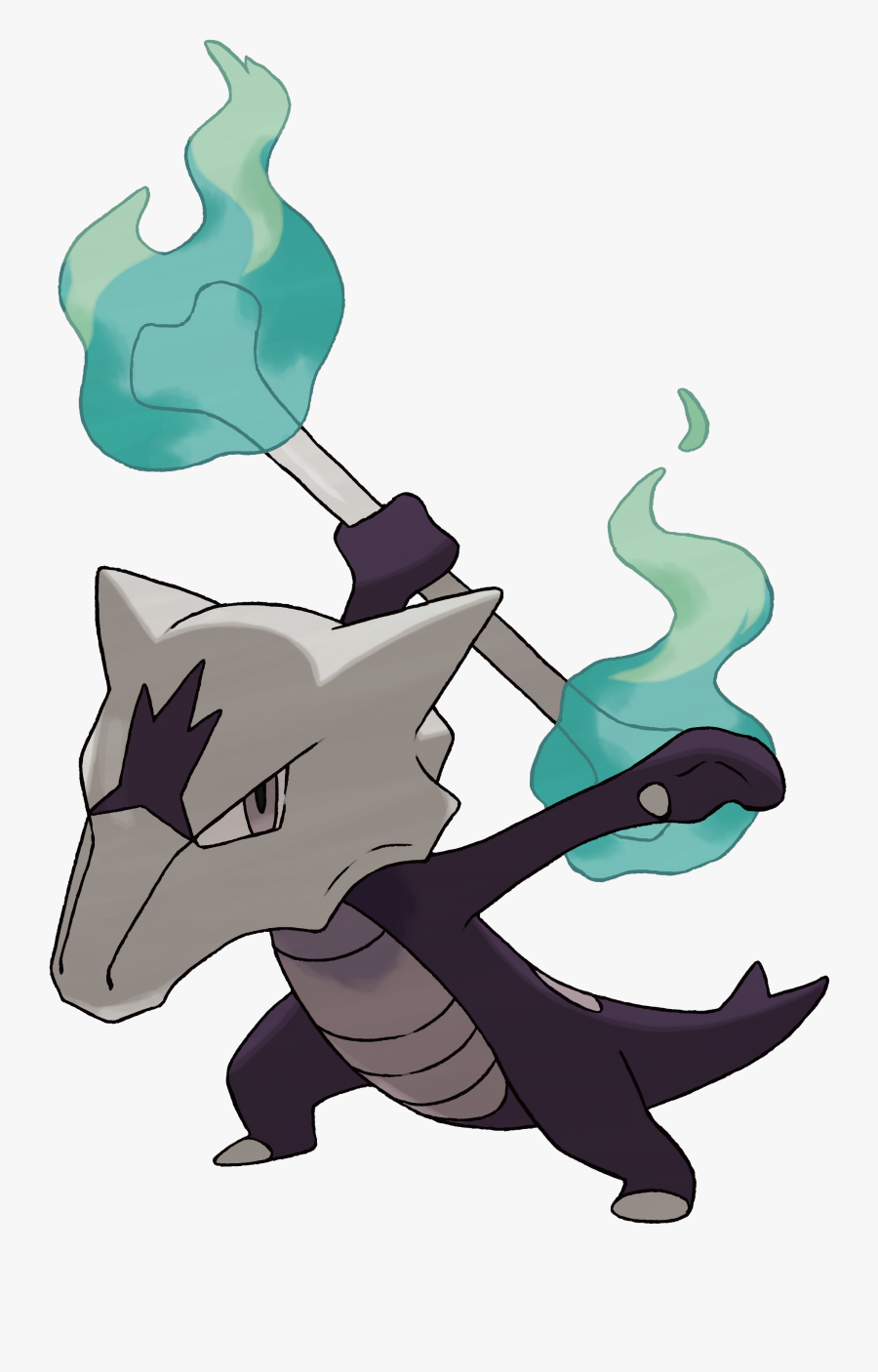 Lightening Clipart Pokemon - Pokemon Marowak Alola, Transparent Clipart