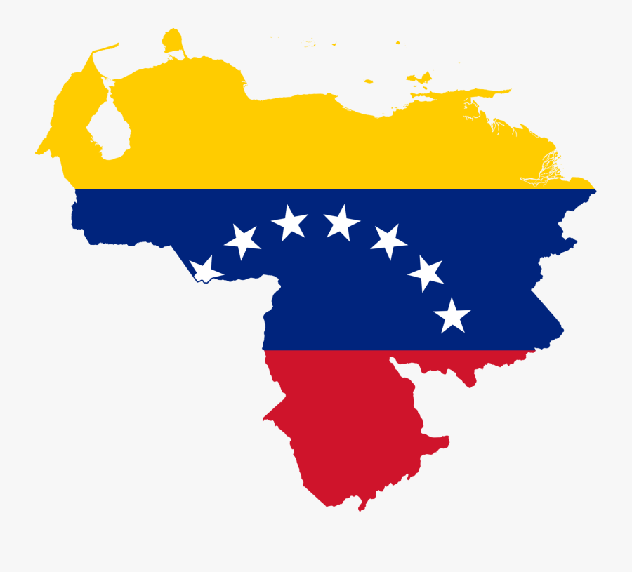 Venezuela Flag Map, Transparent Clipart