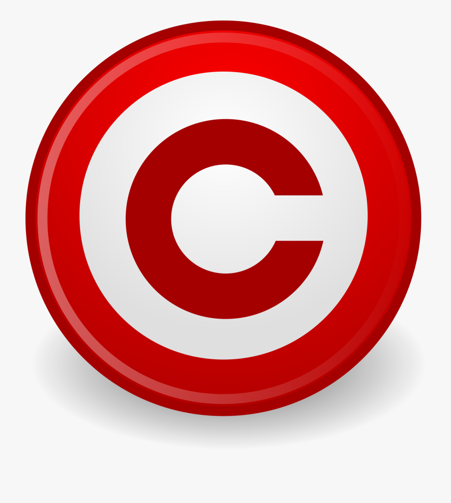 Copyright Logo Clipart - Red Copyright Symbol Png, Transparent Clipart