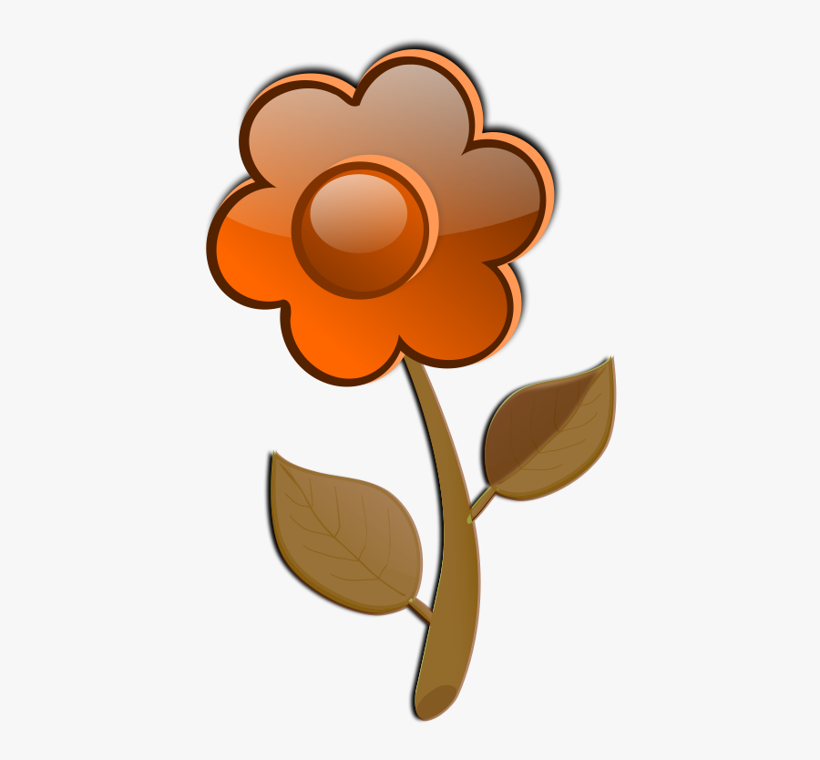 Green Flower With Stem Clipart, Transparent Clipart