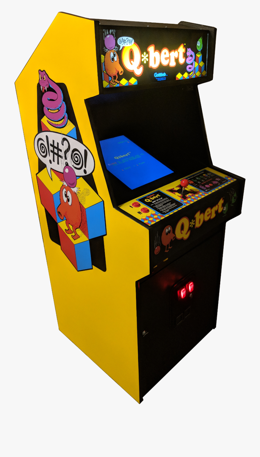 Clip Art Ice Cold Beer Arcade - Qbert Machine, Transparent Clipart