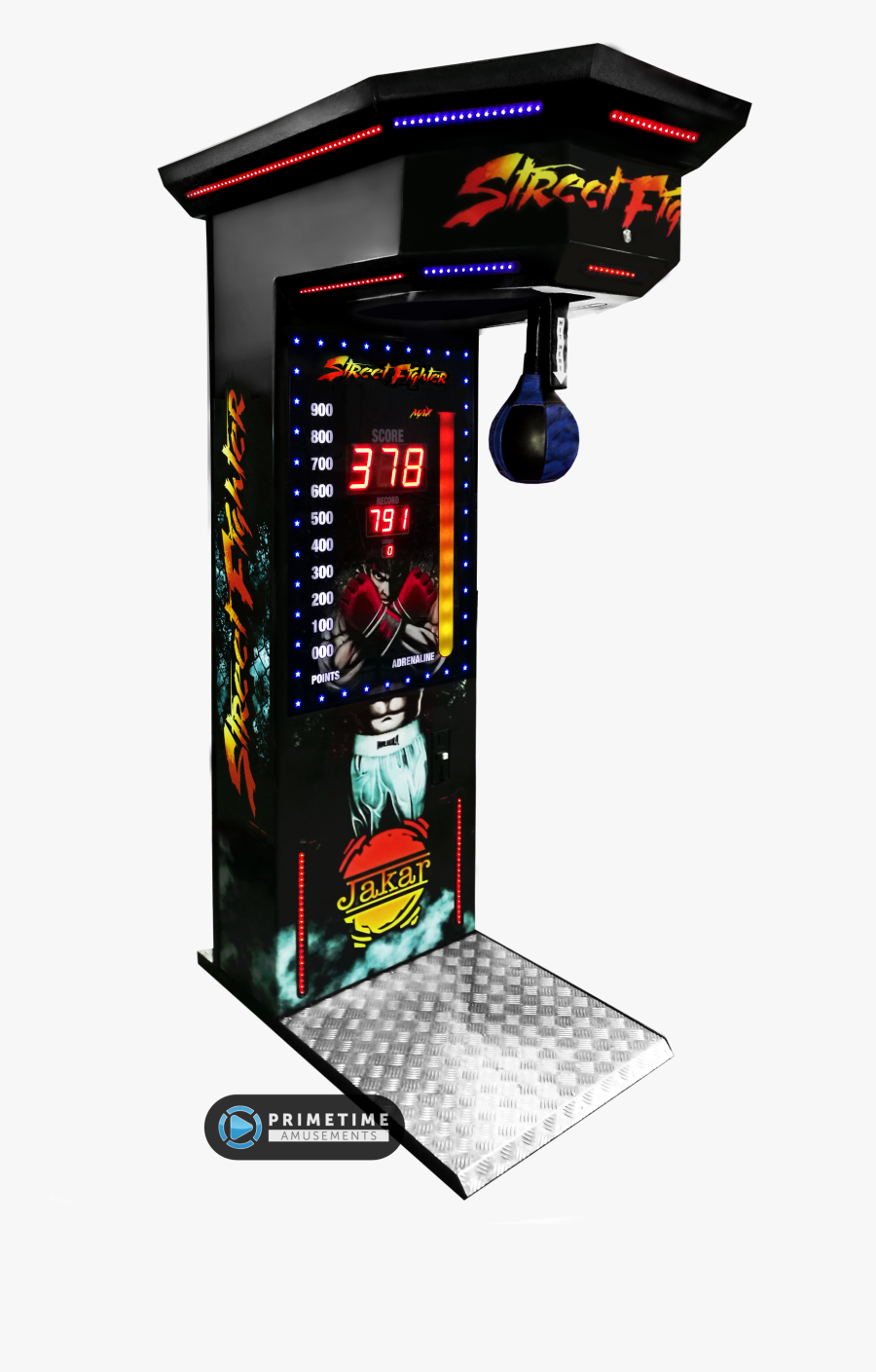 Boxer Street Fighter Arcade Machine - Punching Bag Arcade, Transparent Clipart