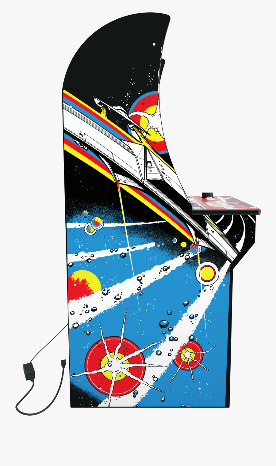 Asteroids Mini Arcade Classics Game Atari 05 Clipart - Asteroids Cabinet Art, Transparent Clipart