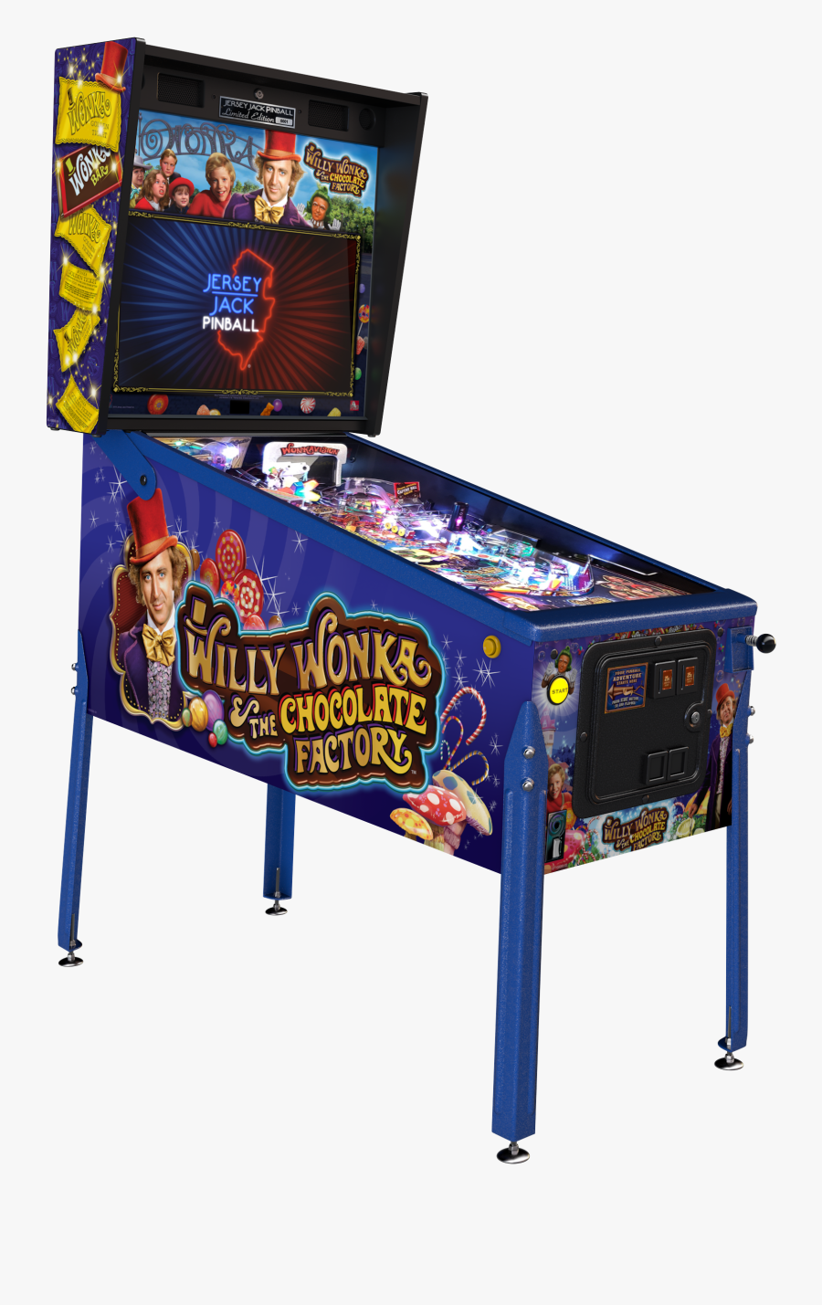 Pinball Clipart Jersey Jack - Willy Wonka Pinball Machine, Transparent Clipart
