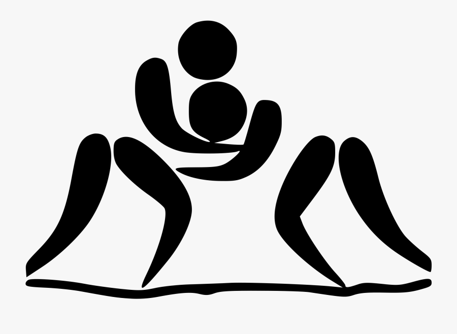 Simple Wrestling Logo, Transparent Clipart