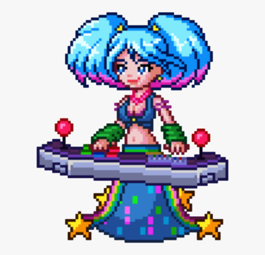 Sona Pixelart Leagueoflegends Game - Pixel Art Sona Arcade, Transparent Clipart