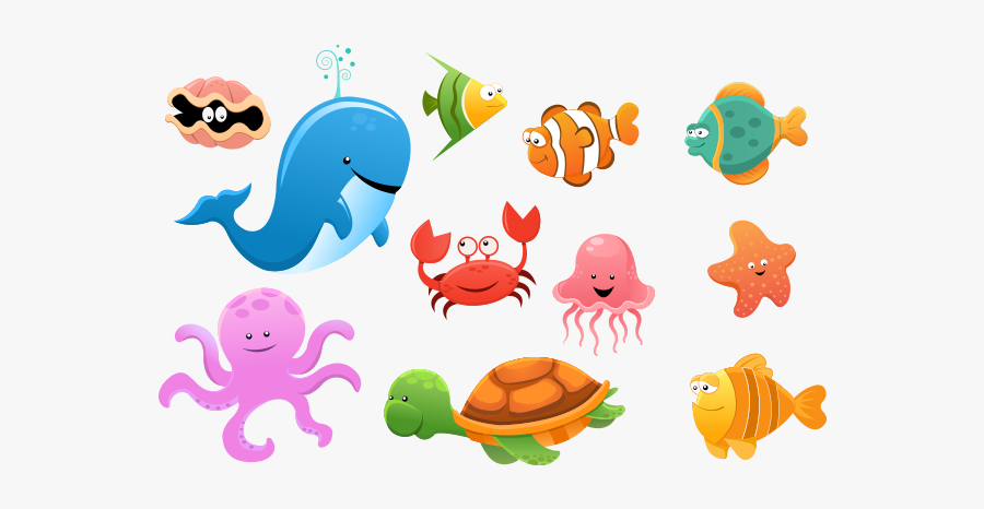 Aquatic Animal Deep Sea Creature Clip Art - I M The Biggest Thing In The Ocean Printables, Transparent Clipart