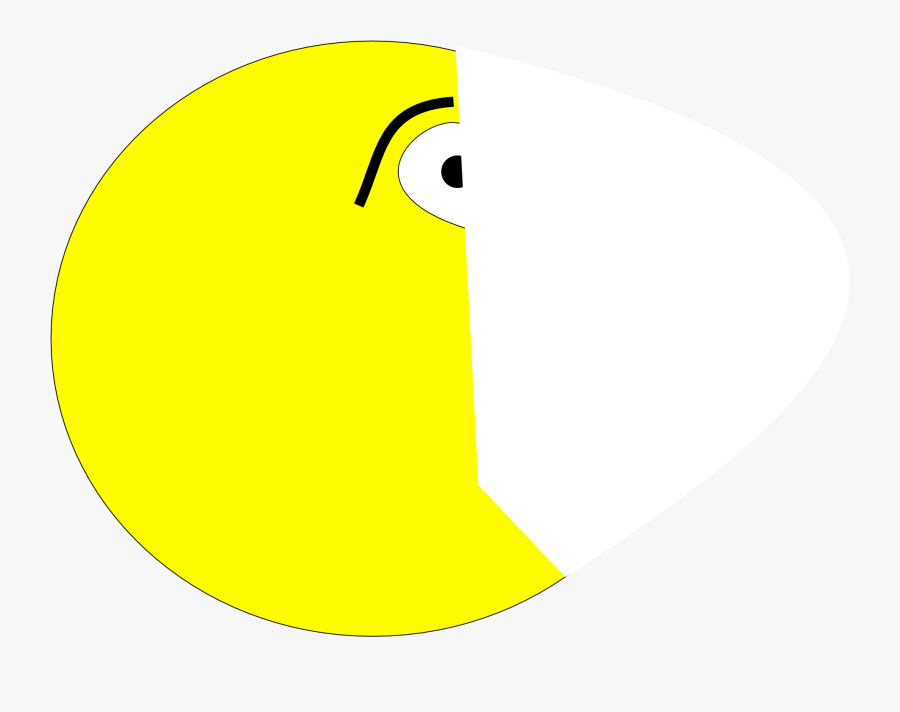 Free Clip Art "terrified Pacman - Circle, Transparent Clipart