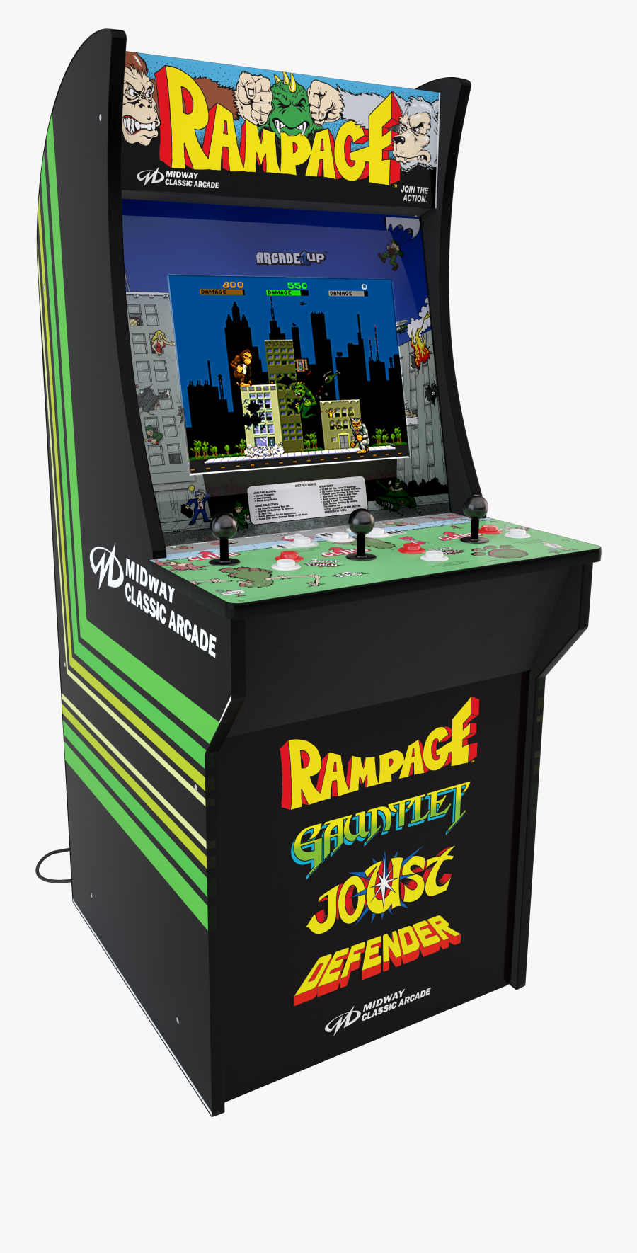 1up Arcade Rampage, Transparent Clipart