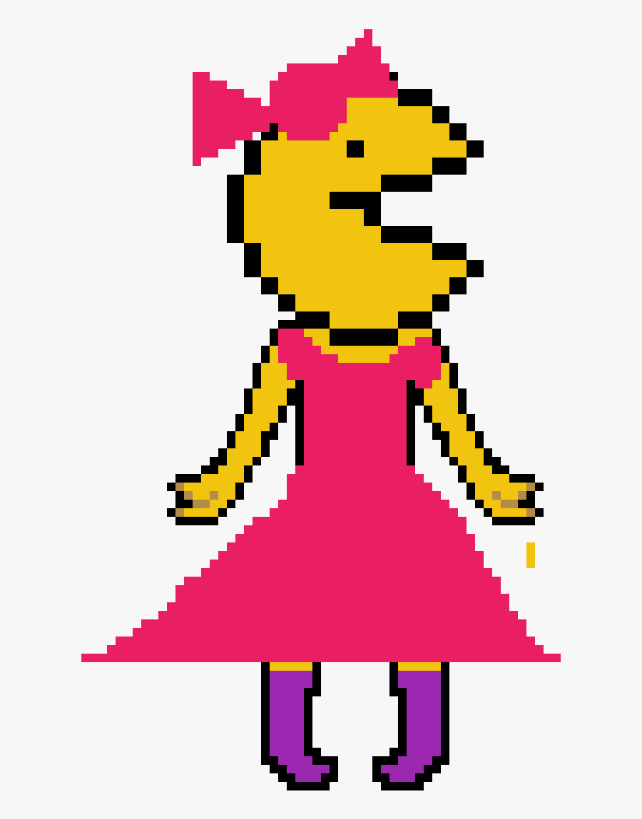 Ms Pacman As A Human Clipart , Png Download - Pac Man Pixel Art, Transparent Clipart
