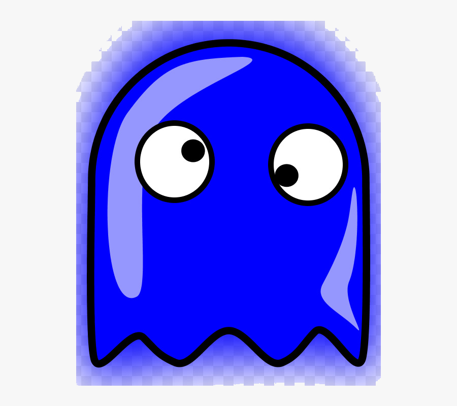 Pacman Ghost Ms Pac-man The New Adventures Ghosts Clip - Pac Man Blue Ghost, Transparent Clipart