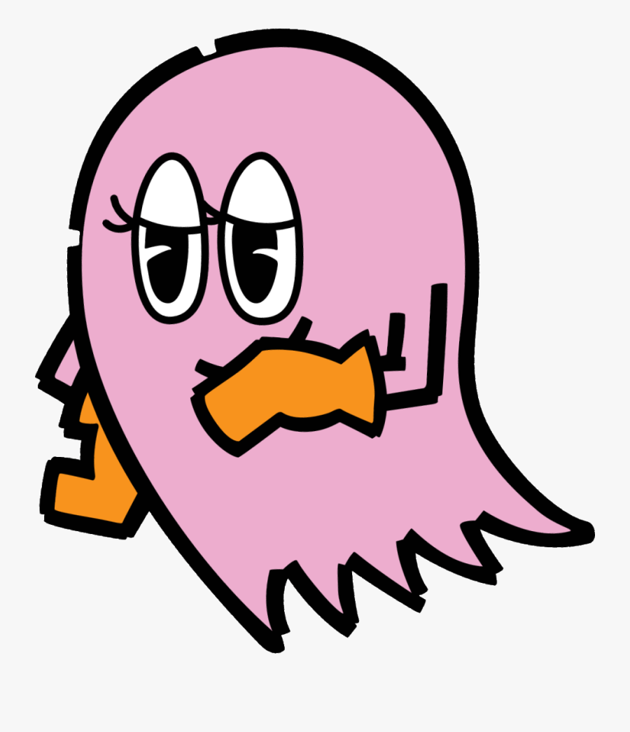 Pac Man Pinky - Pinky Pac Man Ghost, Transparent Clipart