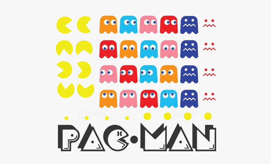 Pacman Png High Quality Image - Pac Man Letter Font, Transparent Clipart
