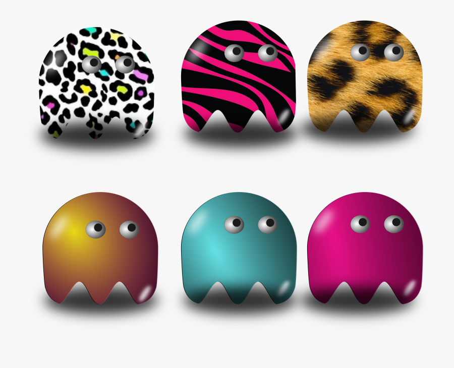 Pacman Ghost Clip Arts, Transparent Clipart