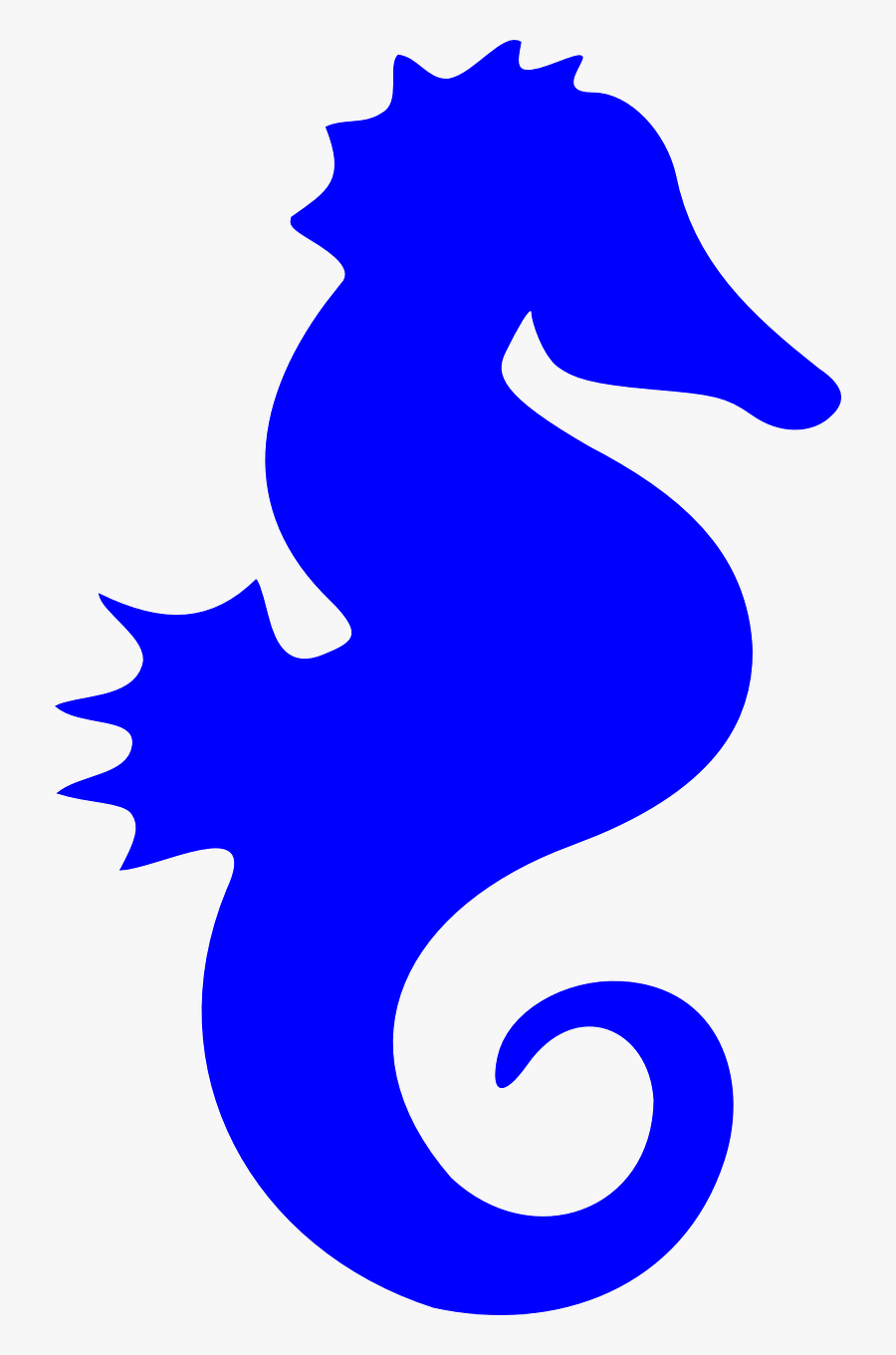Seahorse Sea Horse Fish Aquatic Marine Animal Sea - Seahorse Silhouette, Transparent Clipart