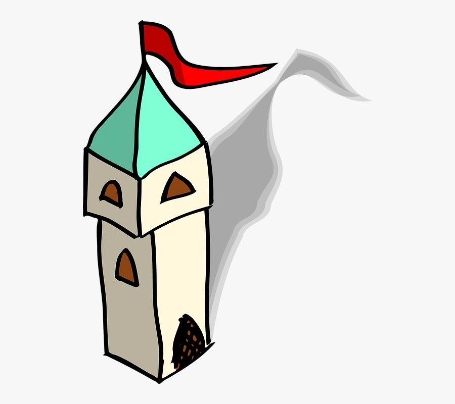 Castle, Flaf, Flying, Arcade, Game - Meaning Of Land Mark, Transparent Clipart