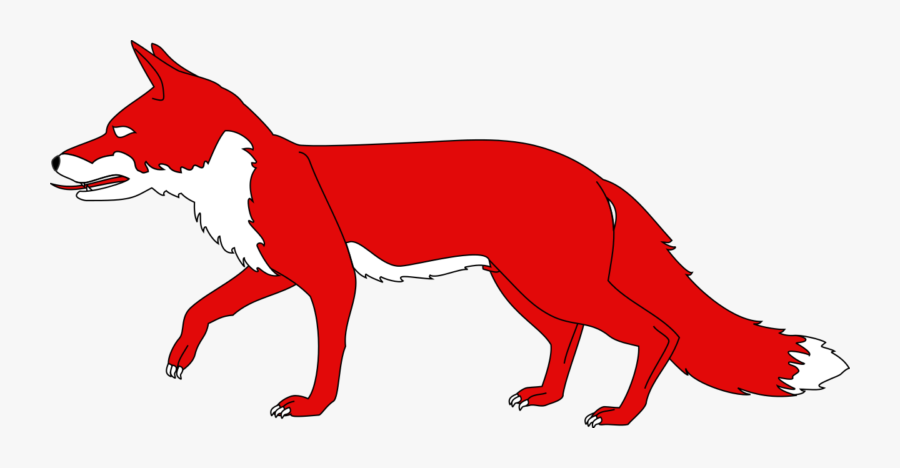 Transparent Free Dog Clipart Black And White - Red Fox Clip Art, Transparent Clipart