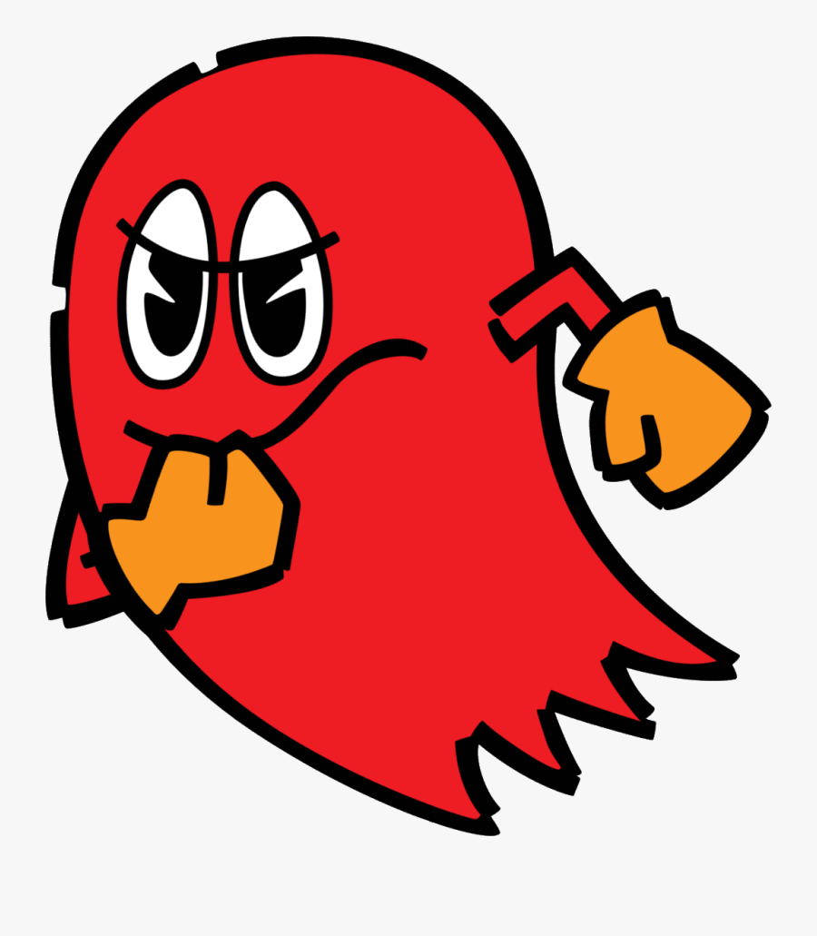 Pac Man Blinky - Blinky Pac Man Ghosts, Transparent Clipart