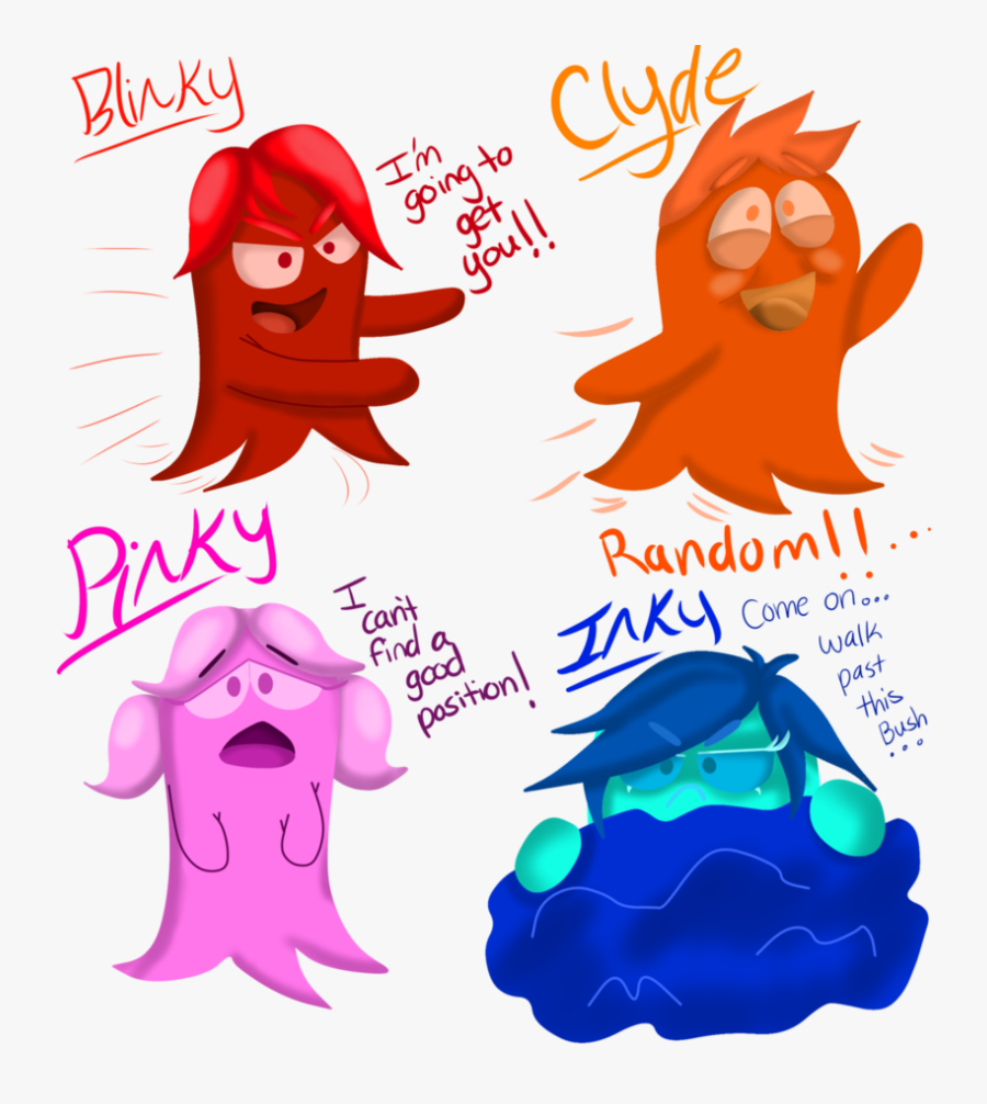 Transparent Pacman Clipart - Pacman Ghosts Fan Art, Transparent Clipart
